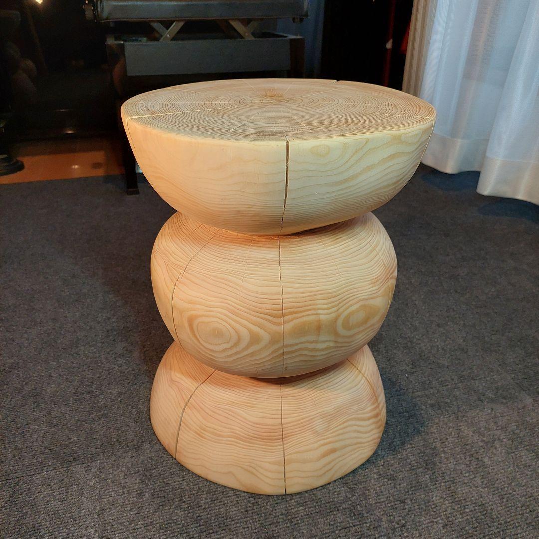 檜 切り株 丸太 椅子 スツール 高さ約42㎝ オンライン ストア