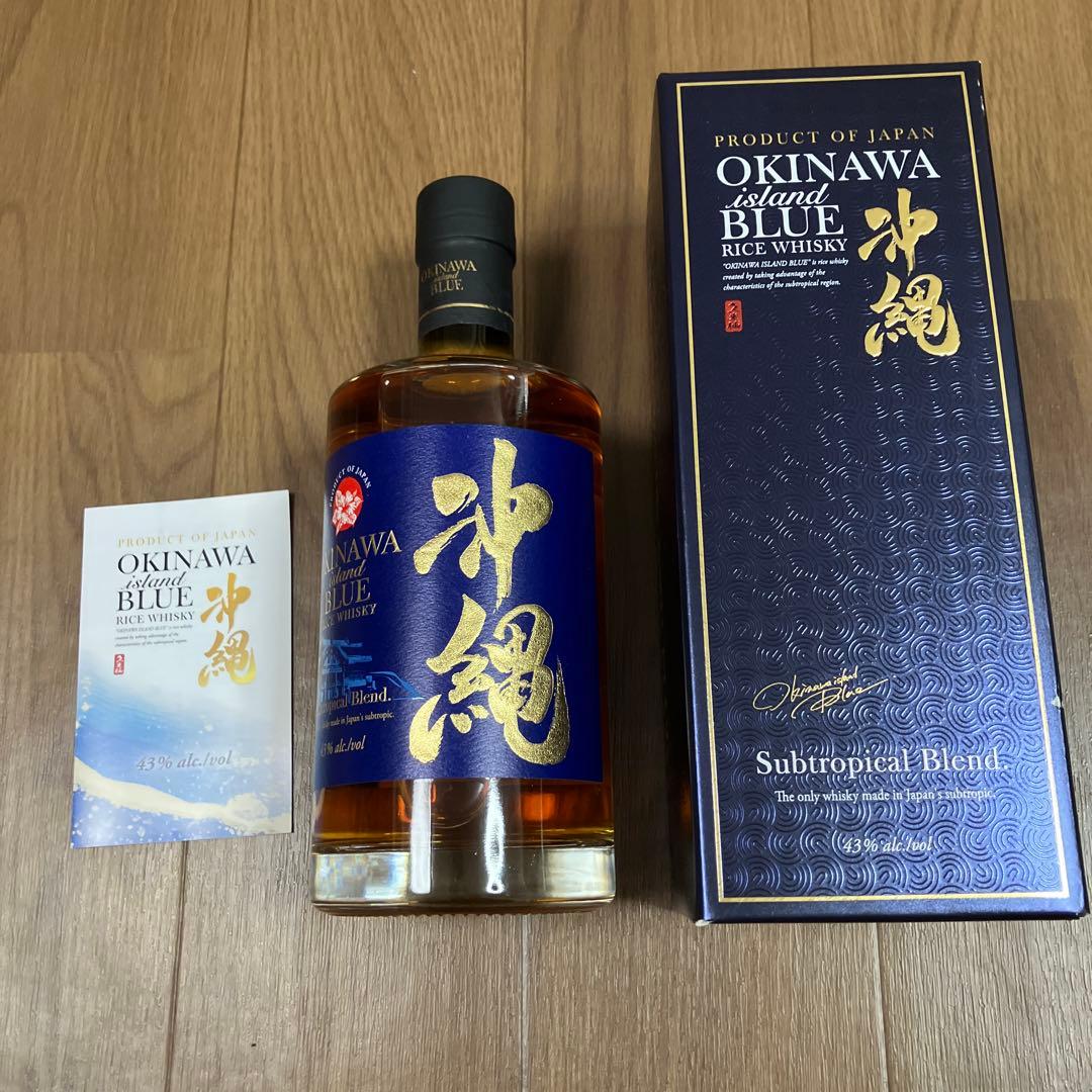 OKINAWA island BLUE rice whisky 箱にキズあり - メルカリ