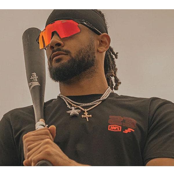 100% Hypercraft ブラック レッド ワンハンドレッド サングラス - メルカリ