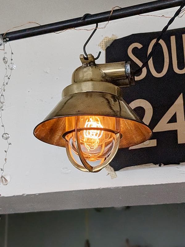 K*y様 ビンテージ WISKA マリンランプ2 工業系 船舶 カフェ K*y様