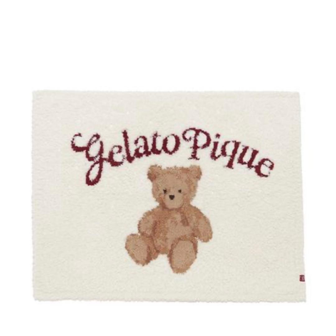【新品】ジェラートピケ　HOLIDAYジェラートスノーベアジャガードブランケット