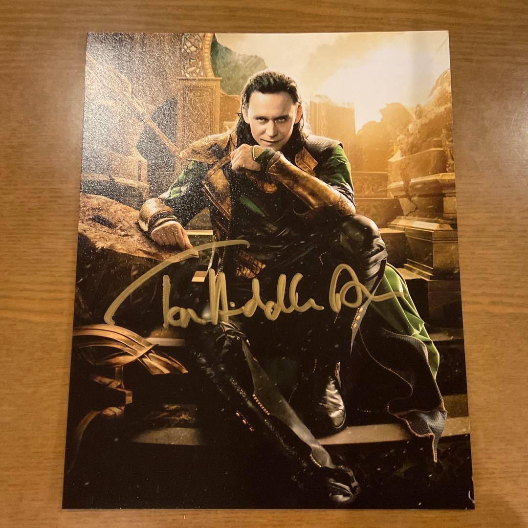 トム・ヒドルストン ロキ サイン ロキ トムヒドルストン 直筆サイン