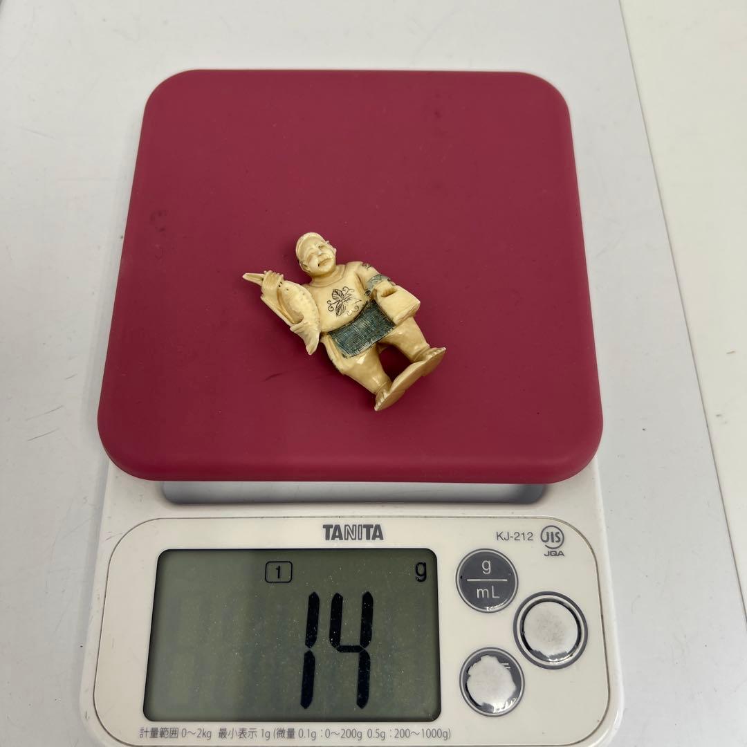 極上人物根付 14g 東Y7-0904ア㉞タニチ