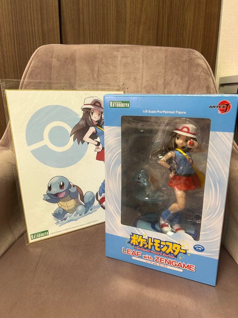 ARTFX J リーフ with ゼニガメ&購入特典色紙セット - メルカリ