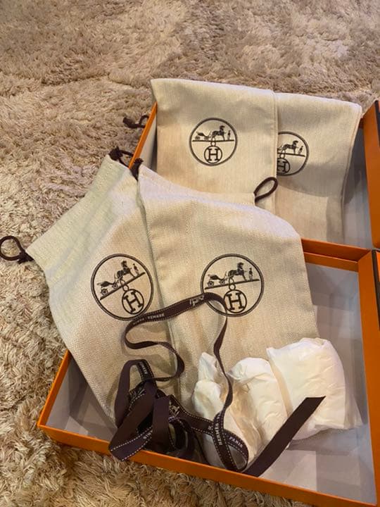 Hermes】ノベルティ、空箱、保存袋セット エルメス HERMES 空箱 4点