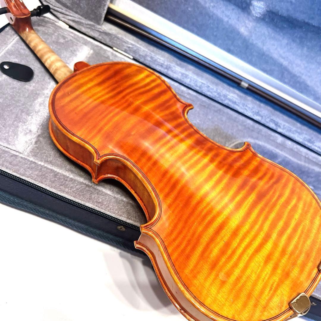 【詳細不明】美虎杢 1/8サイズ バイオリン　原産国不明