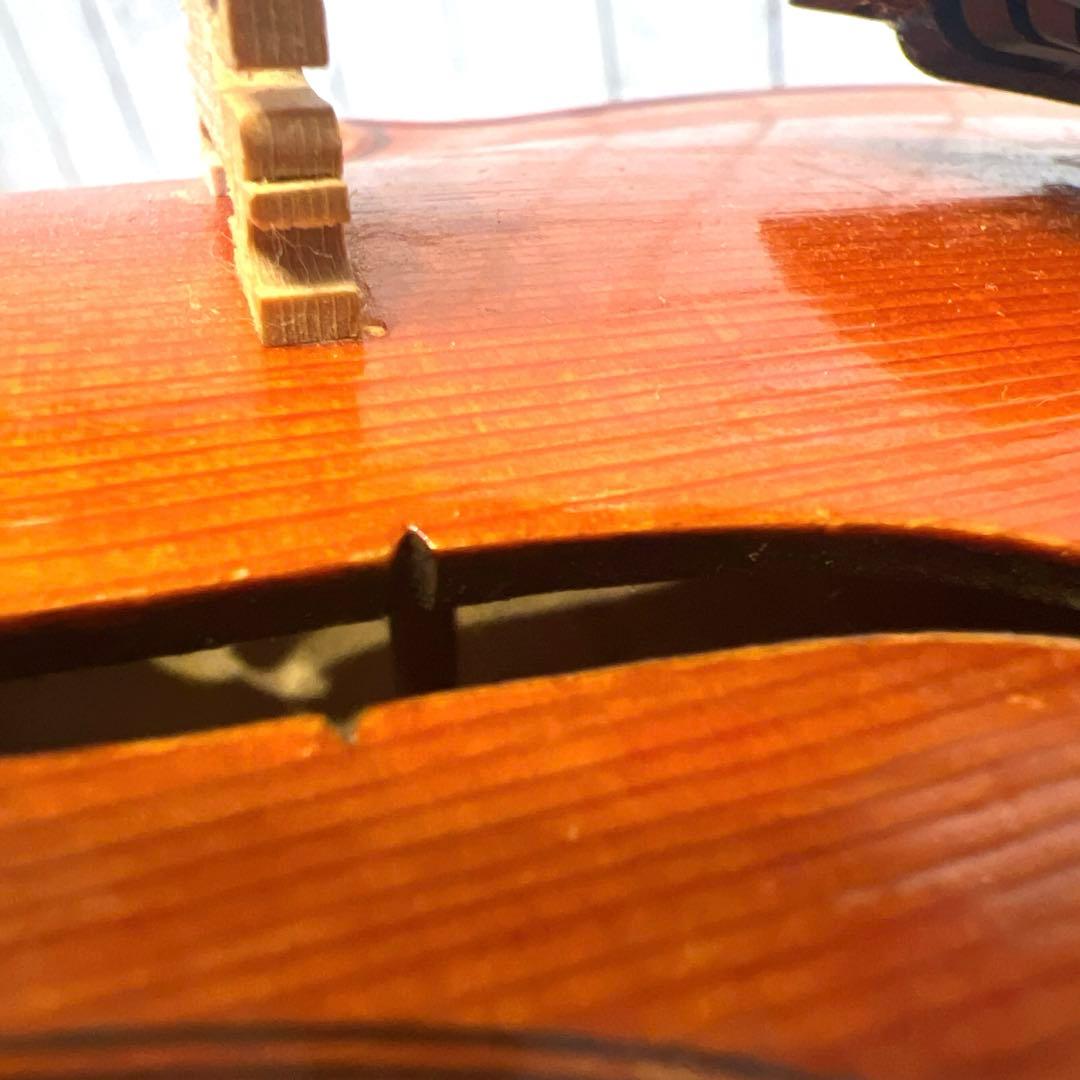 【詳細不明】美虎杢 1/8サイズ バイオリン　原産国不明