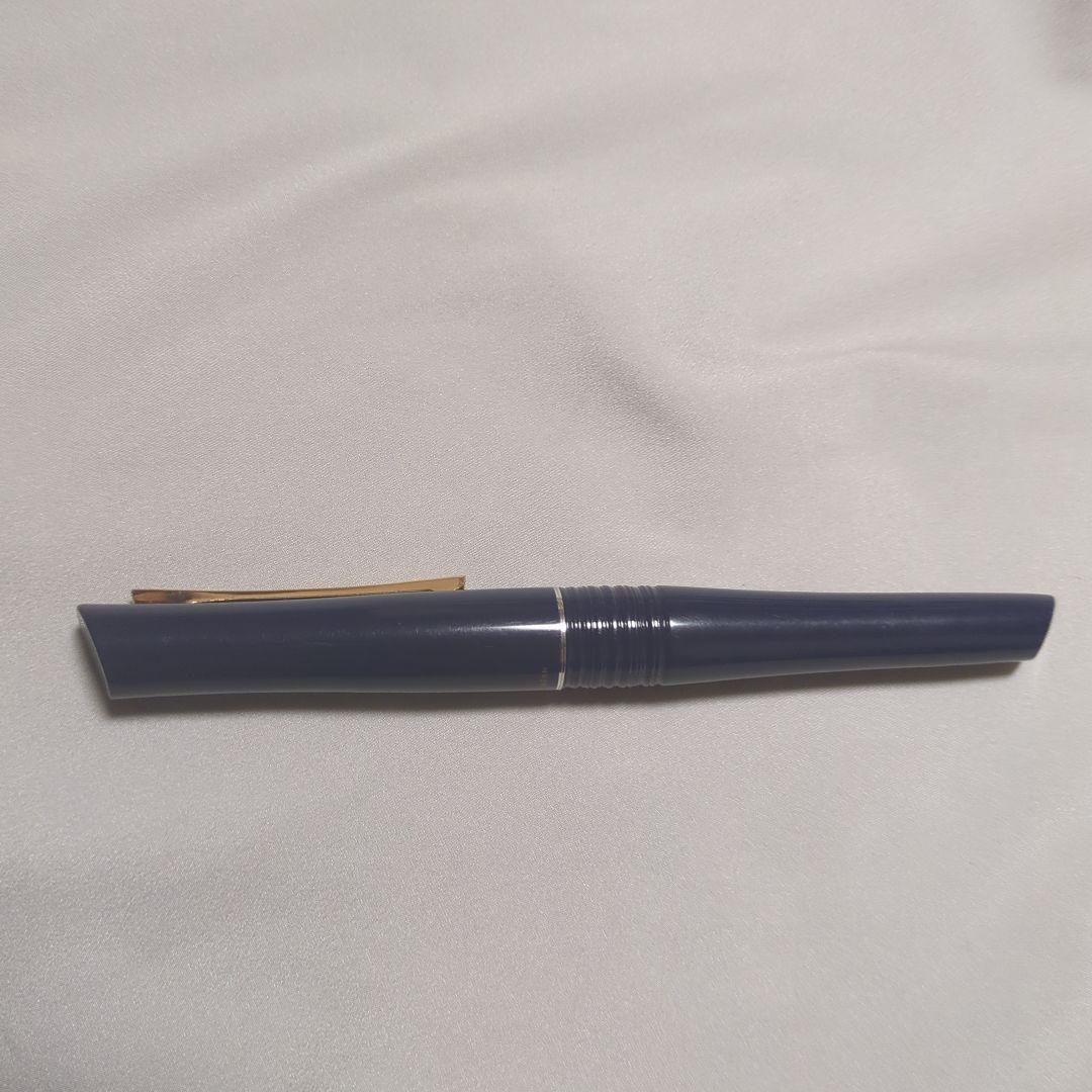 パイロット　万年筆　バンブー　BAMBOO　ネイビー　 希少14Ｋ585 刻印