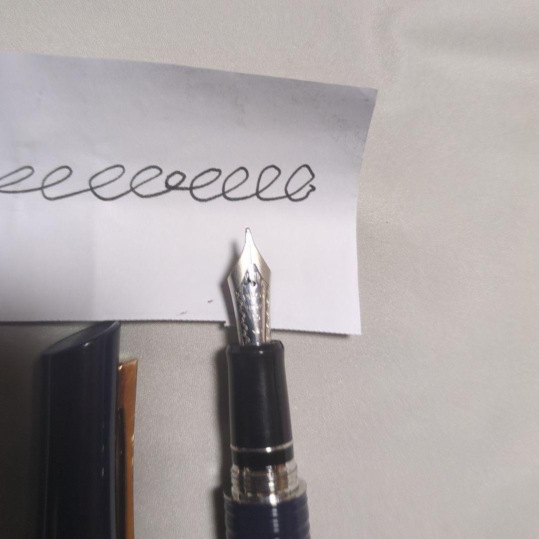 パイロット　万年筆　バンブー　BAMBOO　ネイビー　 希少14Ｋ585 刻印