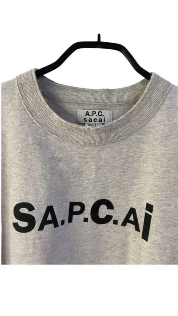 A.P.C.×sacai グレー コラボTシャツ XS 美品