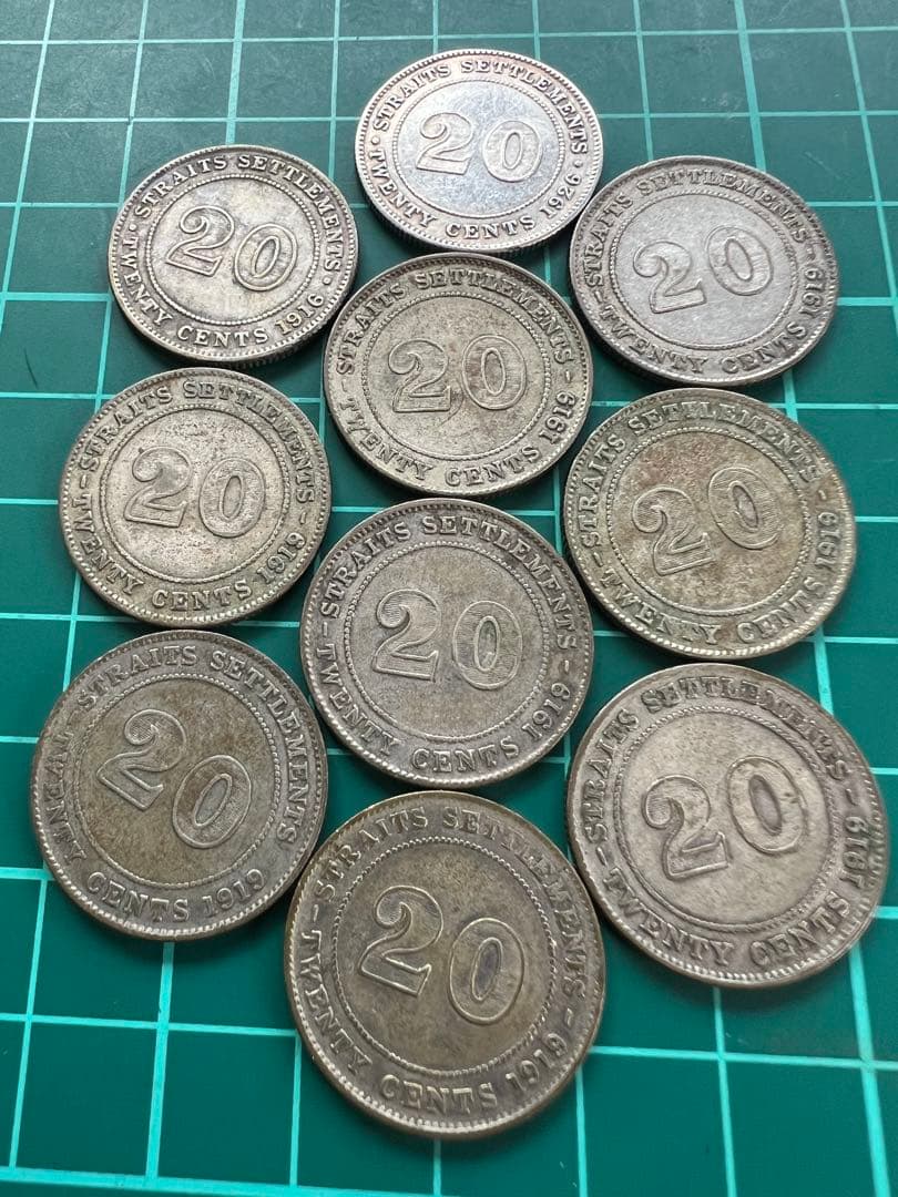 外国銀貨 海峡植民地20C銀貨 10枚まとめロット - メルカリ