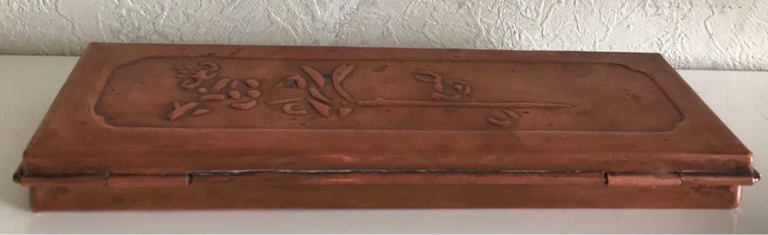 骨董品　銅製　筆箱　筆入れ　希少