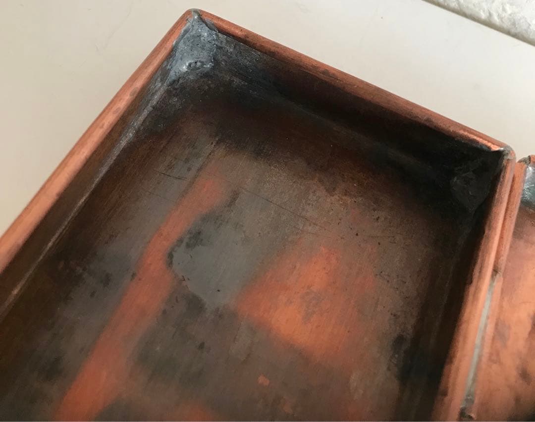 骨董品　銅製　筆箱　筆入れ　希少