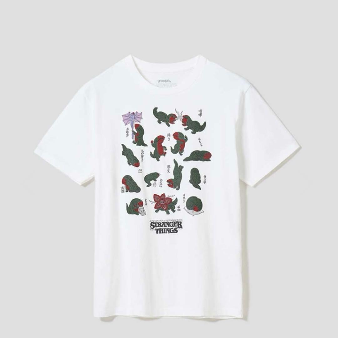 グラニフ×ストレンジャーシングス ダート Tシャツ Mサイズ（unisex