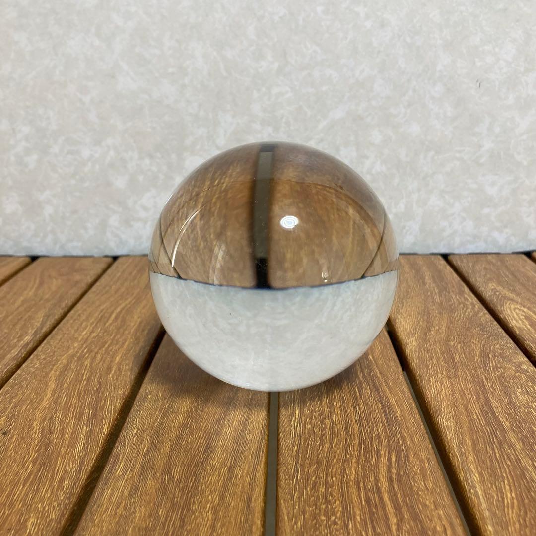 TS59 鑑定書付 熔錬水晶玉 大型 開運 浄化 インテリア 専用箱付属