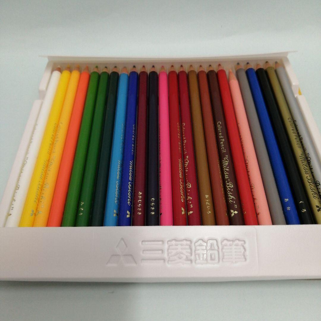 昭和レトロ 三菱鉛筆 色鉛筆 24色 - メルカリ
