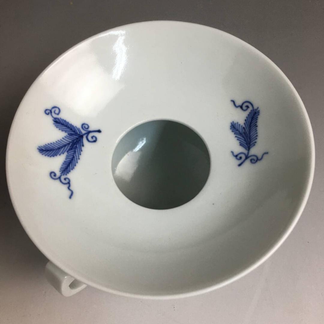 珍品 京焼 平安 六峰 古染 松唐草図 嗽器 六客 染付 カップ まとめて