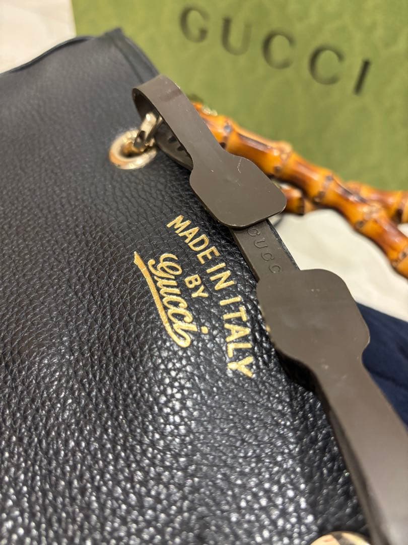 GUCCI グッチ 超美品 バンブー ショッパー 2WAY ハンドバッグ