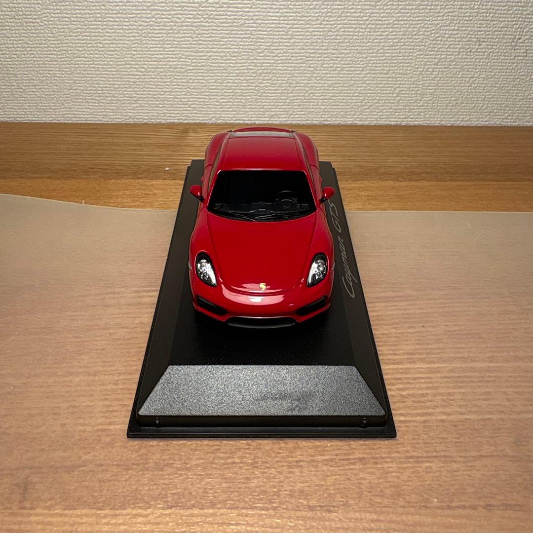ミニチャンプス ポルシェ 981 ケイマン GTS 1/43 ミニカー レッド