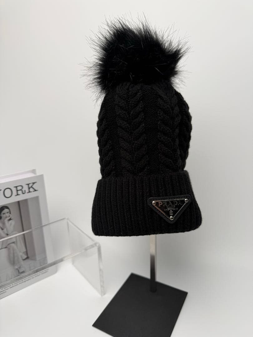 BAREN ニット帽 ボンネット モカ ホワイト 2色 セット ボンネット