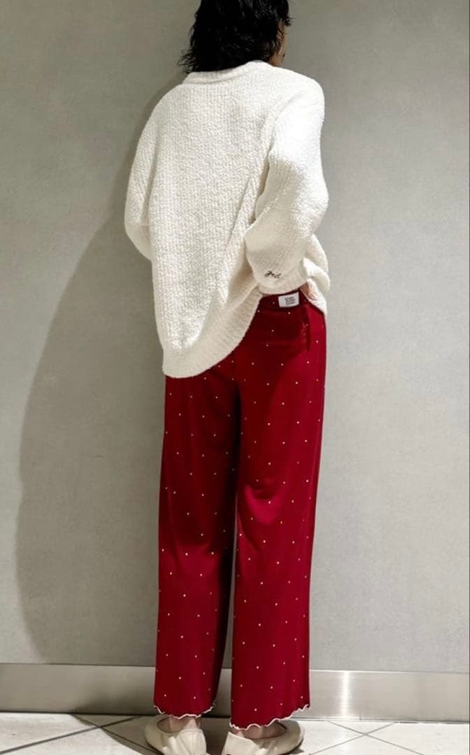 ② ジェラートピケ　ベビモコ ベア さがらプルオーバー ドット柄ロングパンツ