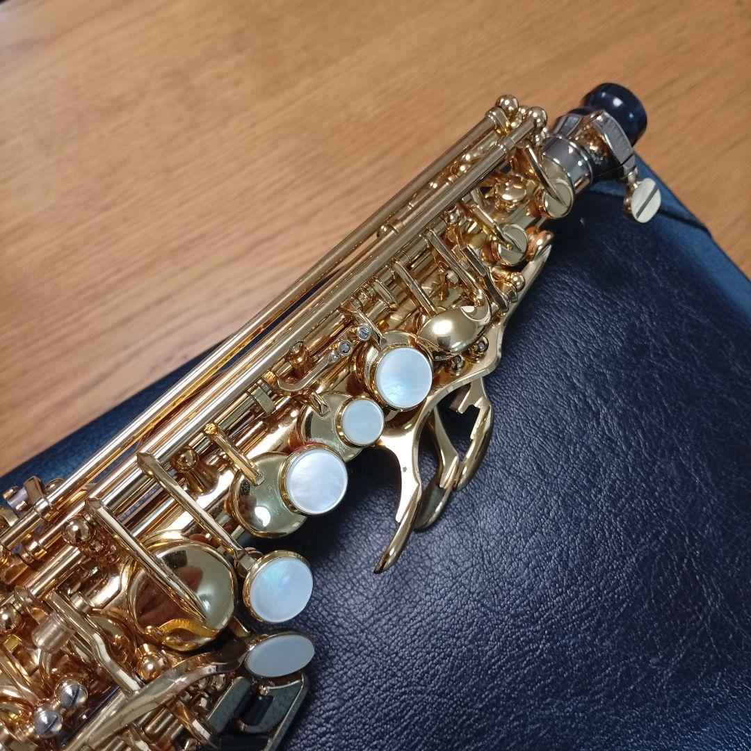 ②【麗音良品】YAMAHA YSS-875EX 純正ケース等完備ソプラノサックス
