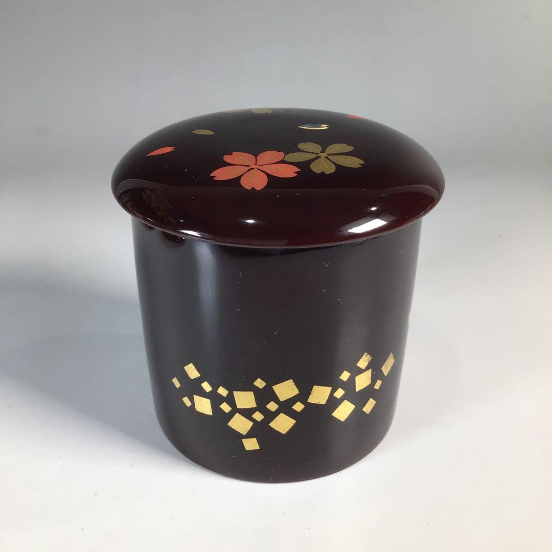 N546 棗 『中村湖彩作』『四季絵変り蓋付』『金輪寺棗』 共箱