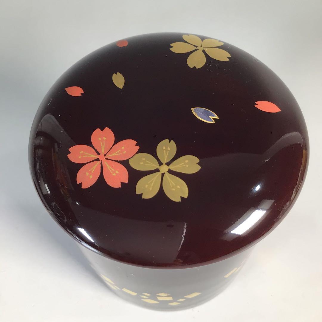 N546 棗 『中村湖彩作』『四季絵変り蓋付』『金輪寺棗』 共箱