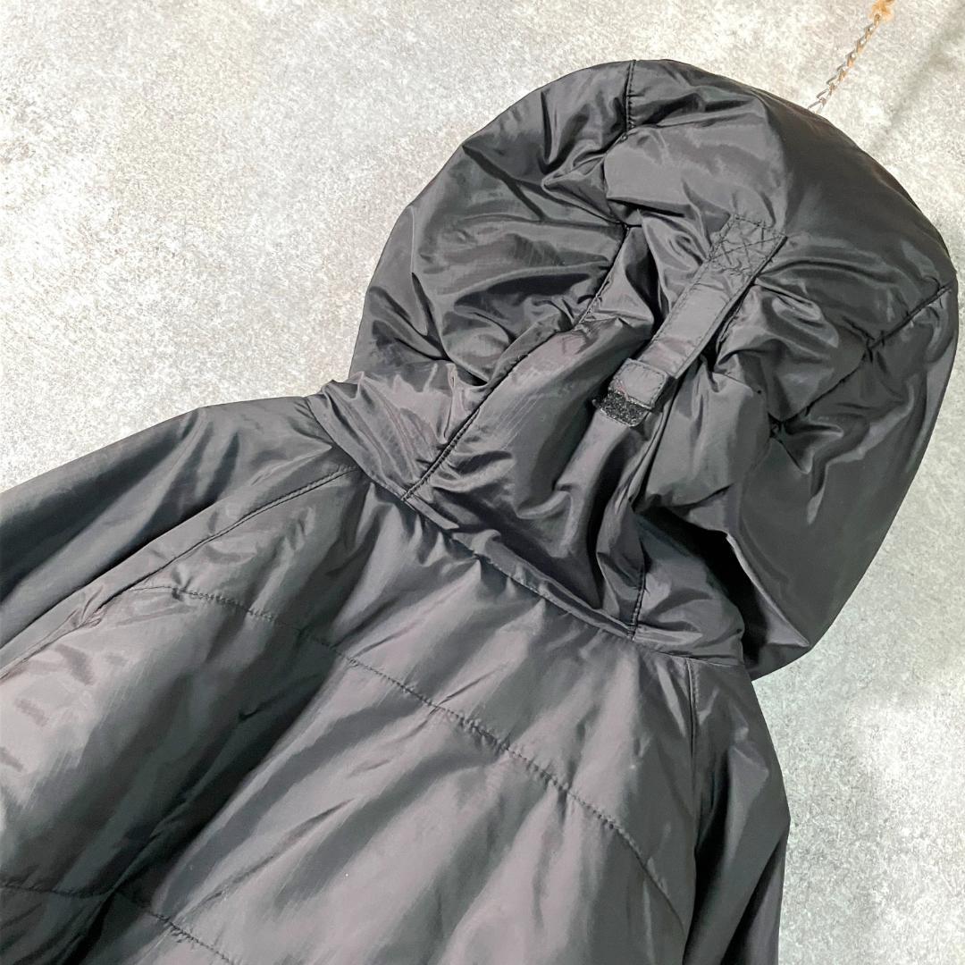 GOLITE　中綿ジャケット　長袖　ブラック　無地　フーディー　ジップアップ