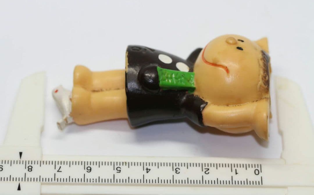 「平田やのようかん」企業物 ソフビ 指人形 「逆立ちぼうや 」 希少ソフビ