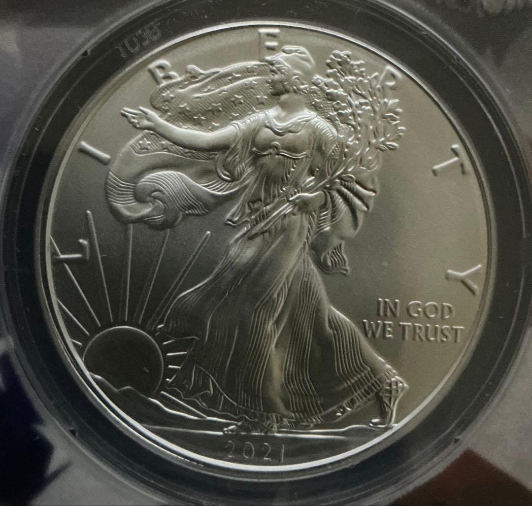 2021年 アメリカ イーグル 銀貨 MS70 最高鑑定品 シルバー ANACS