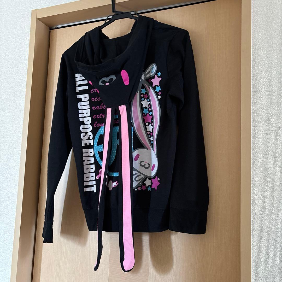 汎用うさぎ グルーミー フード付きパーカー 長い耳 - メルカリ