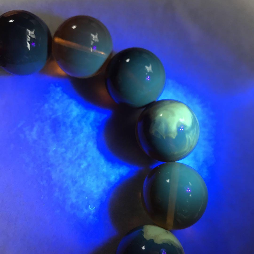 ブレスレット アンバー 琥珀 宝石 天然石 バーマイトお守り 魔よけ