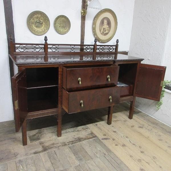 イギリス アンティーク 家具 サイドボード キャビネット 什器 英国 6561c