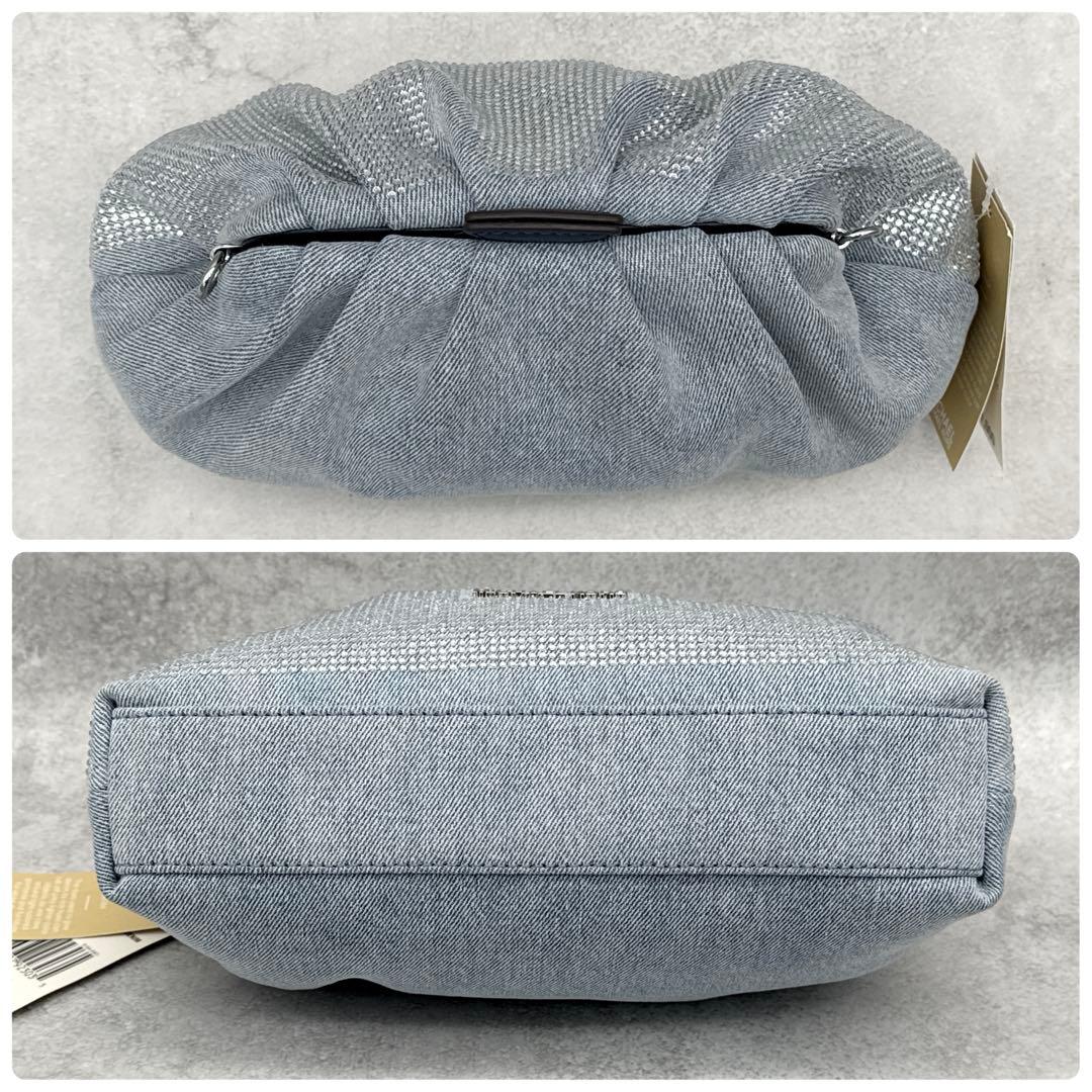 未使用タグ付 マイケルコース 3wayバッグ NOLA デニム ラインストーン