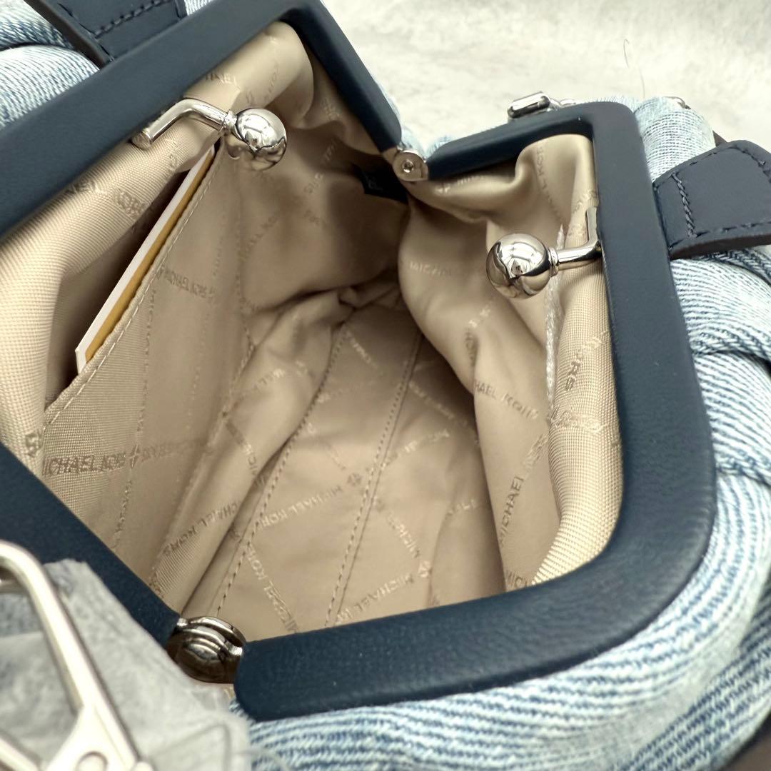 未使用タグ付 マイケルコース 3wayバッグ NOLA デニム ラインストーン