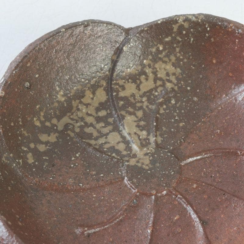 茶道具 信楽焼 高橋楽斎造 ネジ梅 小皿 五客 共箱 V 9662