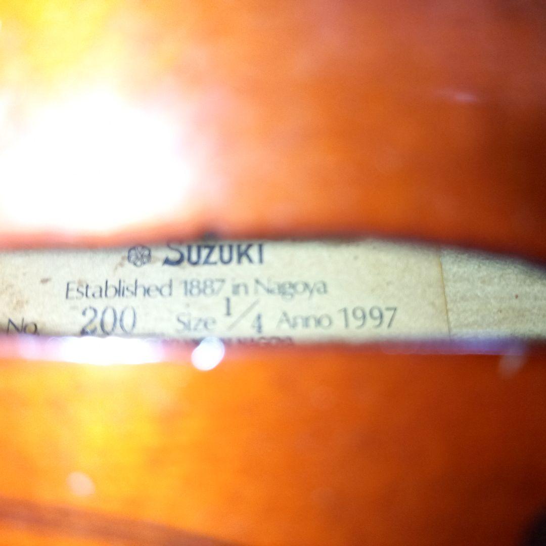 SUZUKI 鈴木バイオリン No.200 1/4size 1997年 日本製