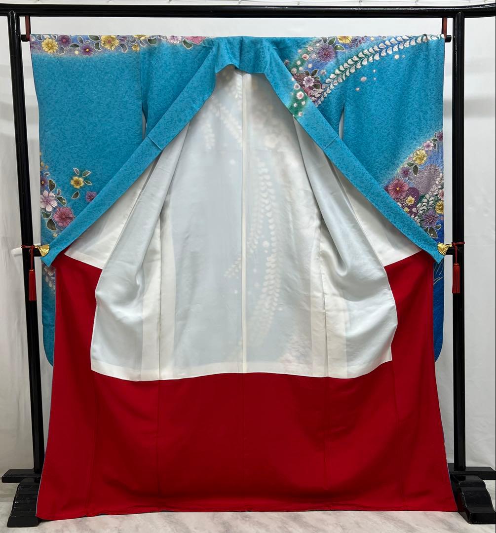 振り袖 フルセット 別誂長襦袢付 成人式 金彩加工 刺繍入り 辻ヶ花