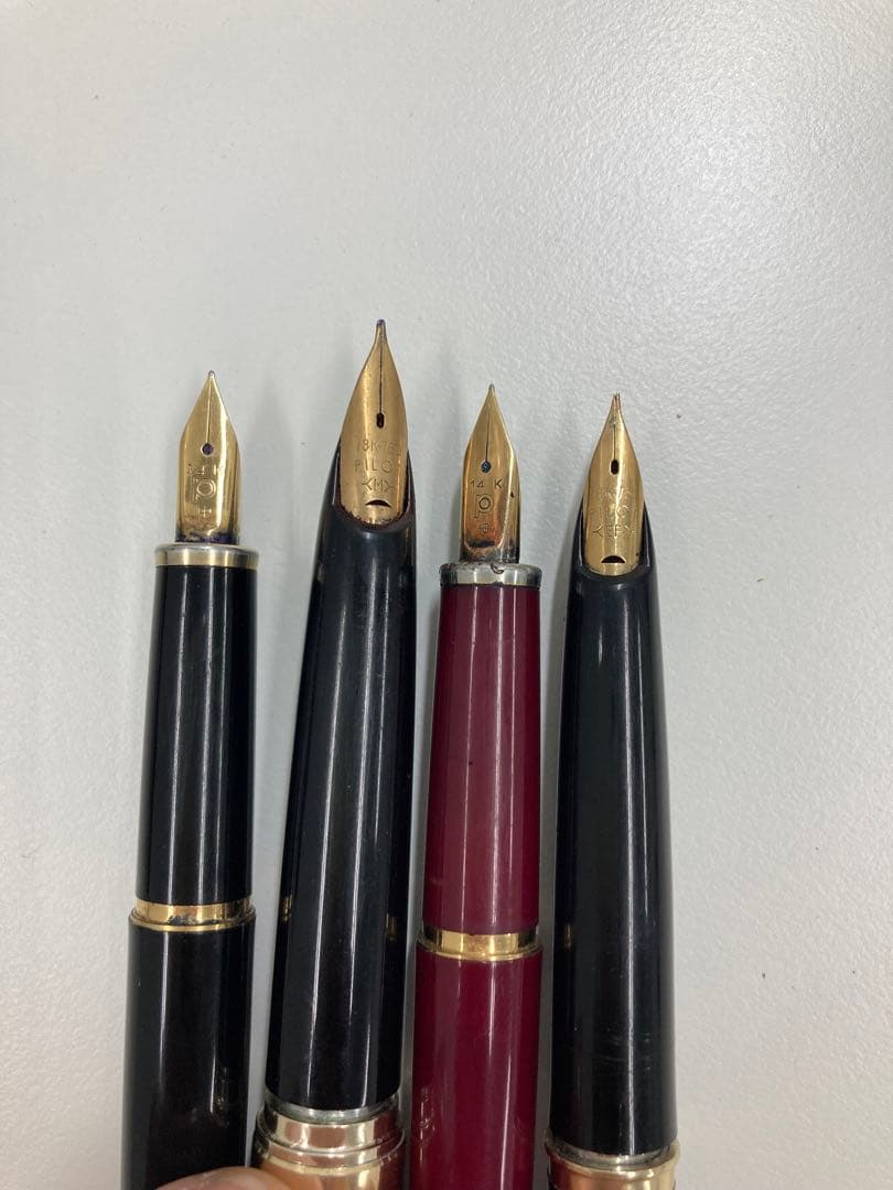 万年筆まとめK18 2本 K14 5本 他1本