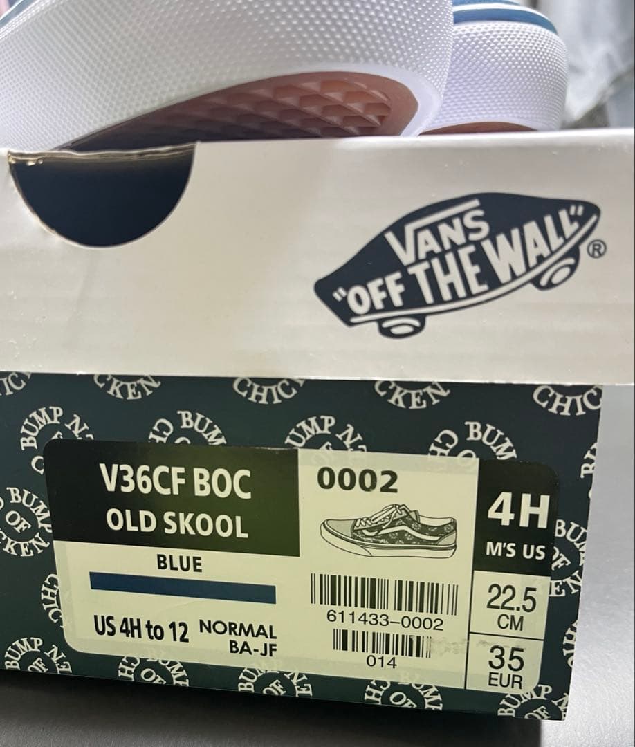 【新品未使用】22.5cm 箱ありVANS × BUMP OF CHICKEN