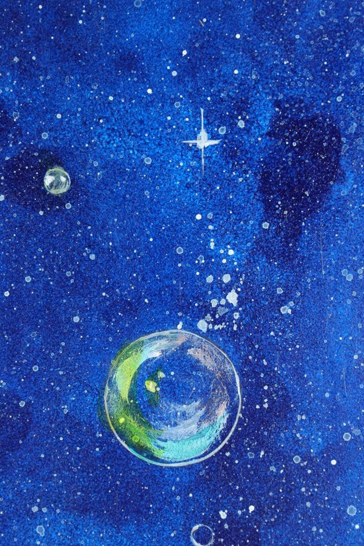 No5298 額装　深津静男　「ドリームキャット I」　油彩画4号　送料無料