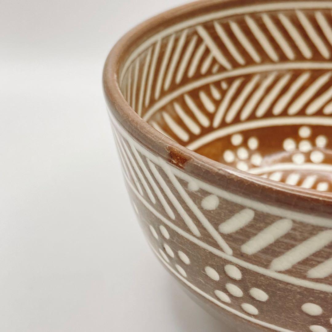 抹茶茶碗 彫三島 井上春峰 共箱入 茶道具 茶盌 茶器 京焼 伝統工芸品