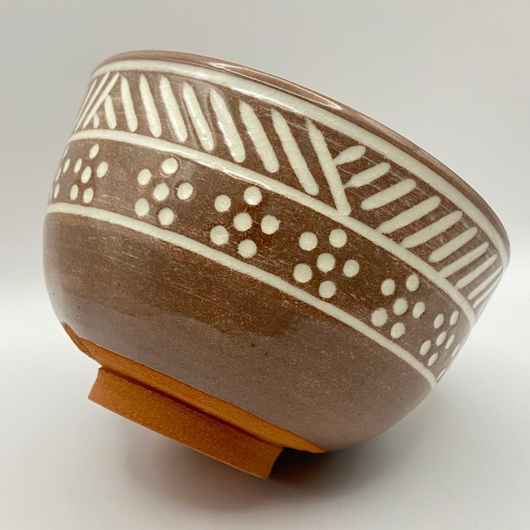 抹茶茶碗 彫三島 井上春峰 共箱入 茶道具 茶盌 茶器 京焼 伝統工芸品