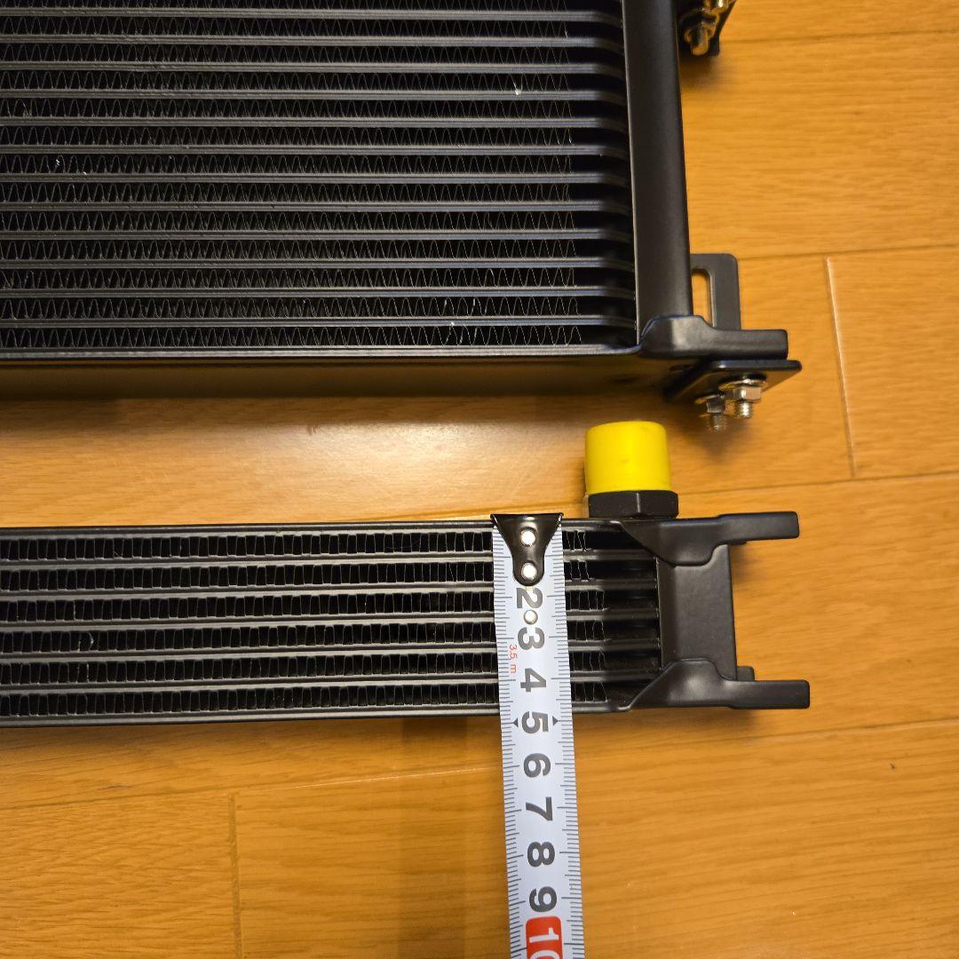 オイルクーラー 大小2つ ホース3m付 オイルクーラー 大小2つ ホース3m付