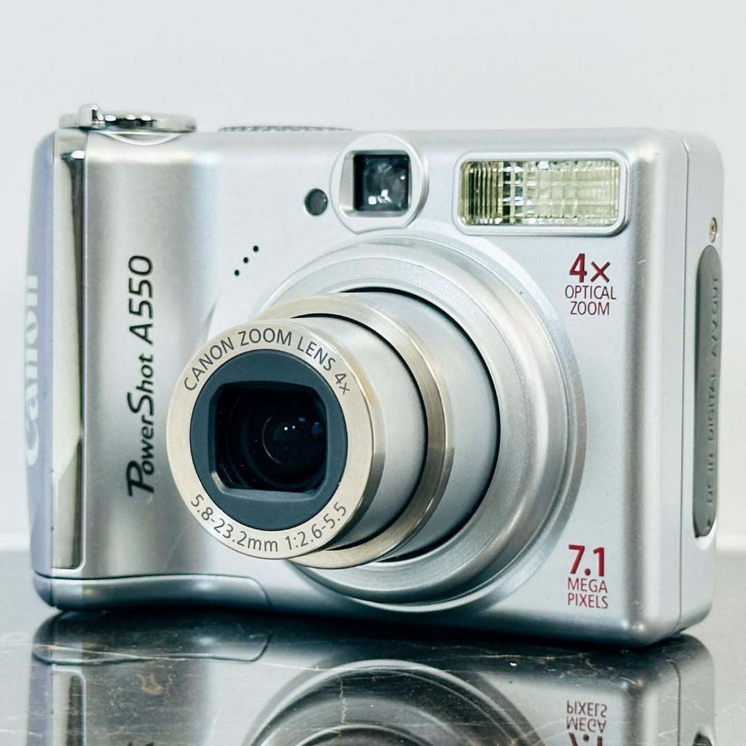 Canon PowerShot A550シルバー単三電池駆動