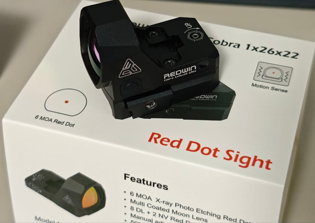 値下げ実物ドットサイトRedwin Cobra 26×22mm MOS 6MOA