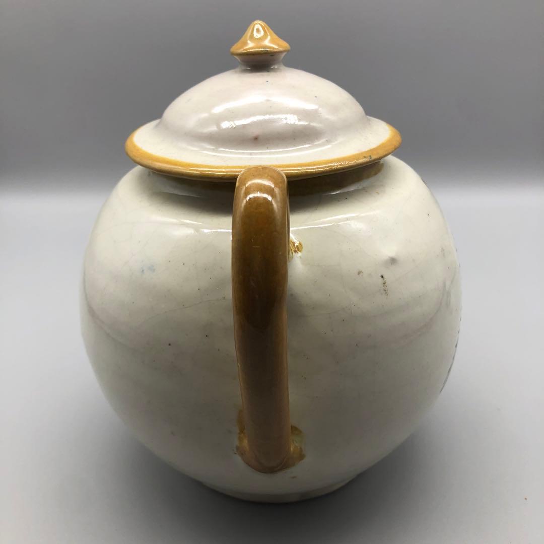 メキシコプエブラタラベラ焼ビンテージ陶器伝統工芸バード鳥ティーポット大サイズ