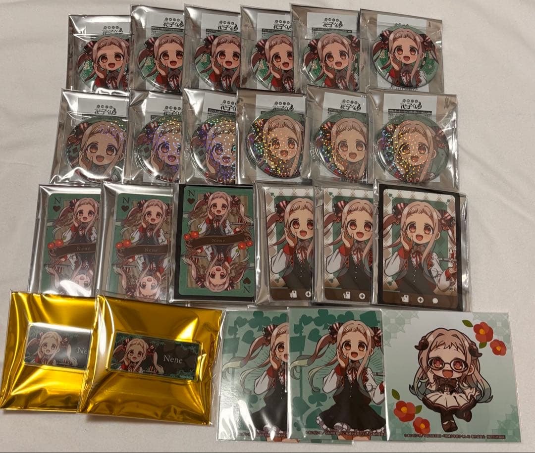 地縛少年花子くん 八尋寧々 カジノ 缶バッジ ネームバッジ カード