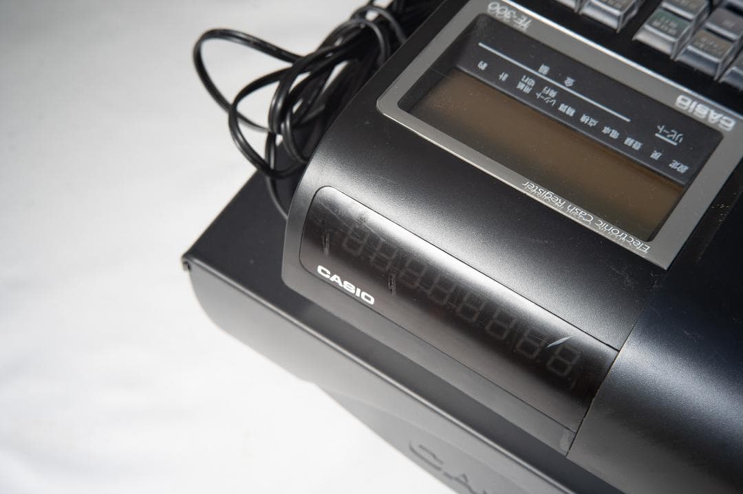 カシオレジスター TE-300 CASIO ブラック 黒 - メルカリ
